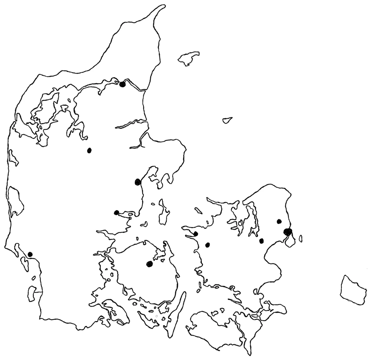 Danmarkskort med rengøringsfirmaer